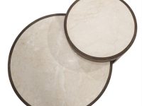 Marmer ronde salontafels beige