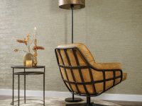 Metaal frame fauteuil zwart