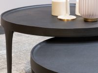 Metaal ronde salontafel set