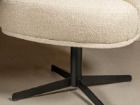 Metaal zwart onderstel eetkamerstoel