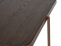 Metalen frame bruin met eiken fineer blad