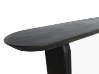 Organisch zwarte sidetable zwart