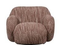 Uniek fauteuil oudroze polyester