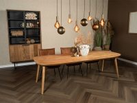 Ovale hout licht eettafel