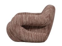Uniek fauteuil oudroze polyester
