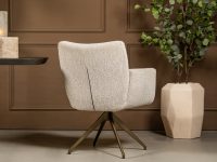 Rits achterzijde rugleuning eetkamrstoel