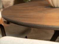 Ronde eettafel bruin hout