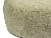 Ronde vorm groen stof fauteuil