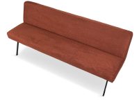 Rood stoffen eetkamerbank