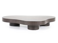 Salontafel organisch hout walnoot bruin