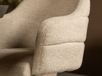 Stoffen beige stoel stiknaden