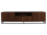 Tv dressoir bruin hout met ijzer frame