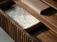 Tv dressoir met een lade hout bruin