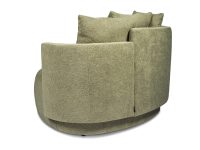 Verschillende hoogtes fauteuil groen
