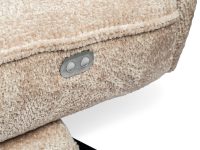 Verstelbare fauteuil stof beige spinpoot