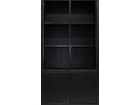 Vitrinekast Oakura Richmond zwart