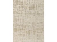 Vloerkleed beige patroon viscose stof glanzend
