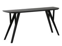 Zwart sidetable hout rechthoek