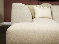 armleuning hoekbank beige stof