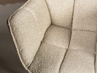 beige eetkamerstoel met blok effect