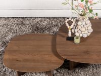 bruine salontafel hout