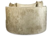 creme beige fauteuil rond met draaisysteem
