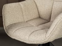 eetkamerstoel met zwarte draaipoot