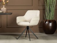 eetkamerstoel wit met armleuning