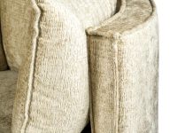 fauteuil creme beige bruin kleur zachte stof met draaisysteem