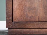 mangohout kast van 120 cm donkerbruin